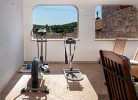 Fitnessgeräte in der Loggia
