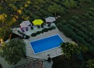 Pool der Ferienwohnung Lavanda von oben